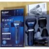 Kemei KM-6330 3-in-1 Rechargeable Grooming Kit – Hair, Beard & Nose Trimmer