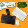 Bluetooth suitable for tablets, high aesthetic value, ultra-thin wireless silent office charging keyboard and mouse set Bluetooth Wireless Keyboard & Silent Mouse Combo