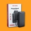Ven-Dens VD-PB059 20000mAh Power Bank with Built-in Cables & LED Battery Display