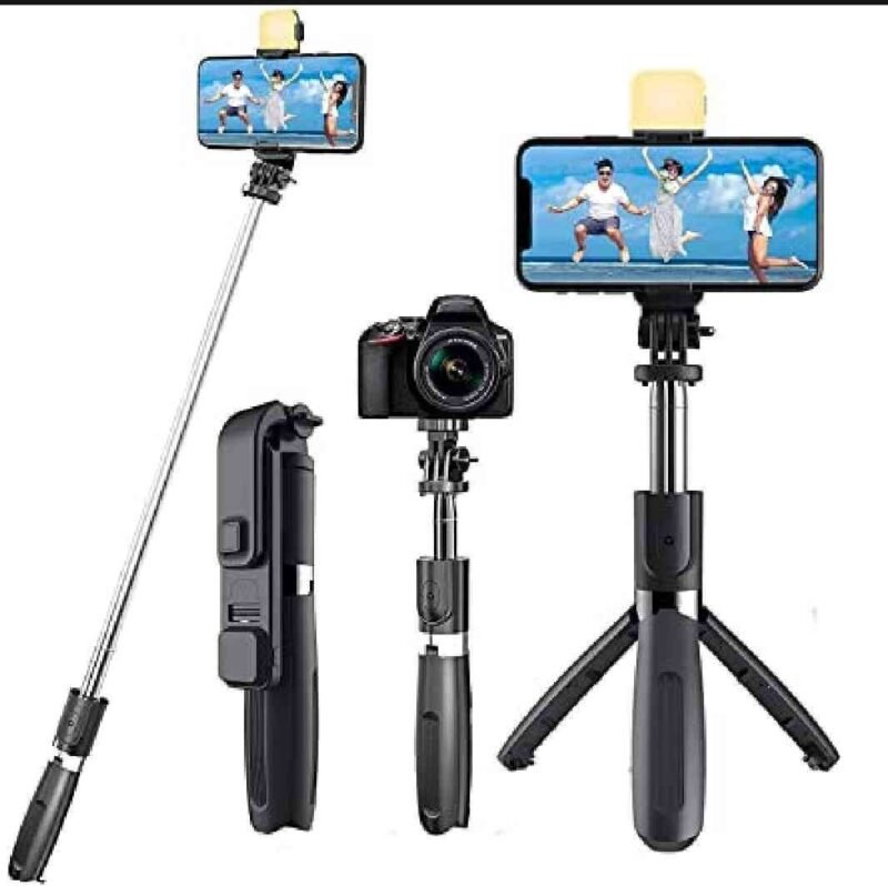 Q07 Bluetooth Selfie Stick Tripod with Wireless Remote – 3-in-1 Mobile Phone Stand