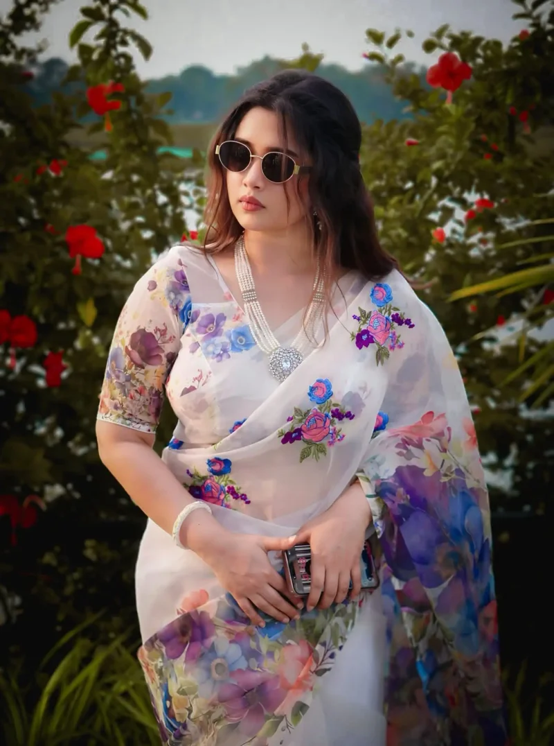 1754297927-l-1_WfV1r28o Chanderi Silk Digital Print Saree with Blouse Piece