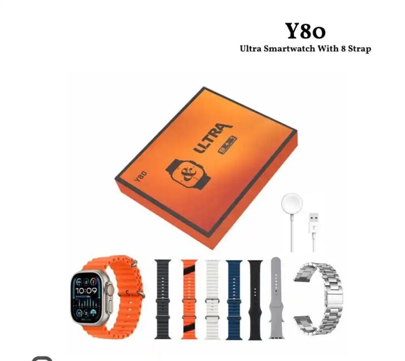 Y80 Ultra Smartwatch With 8 Strap Y80 Ultra Smart Watch with 8 Extra Straps