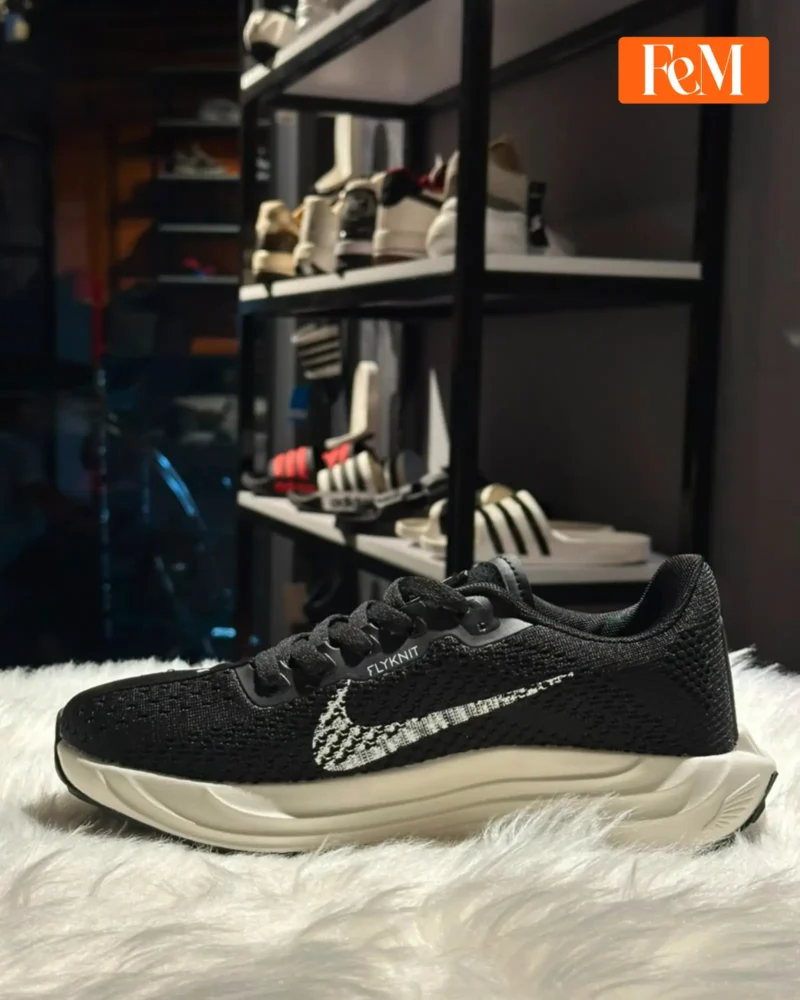 Nike Pegasus Plus Flyknit Performance Running Shoes - Core Black & Sail White Nike Motiva Walking & Running Shoes Anthracite Dark Grey & Cream White