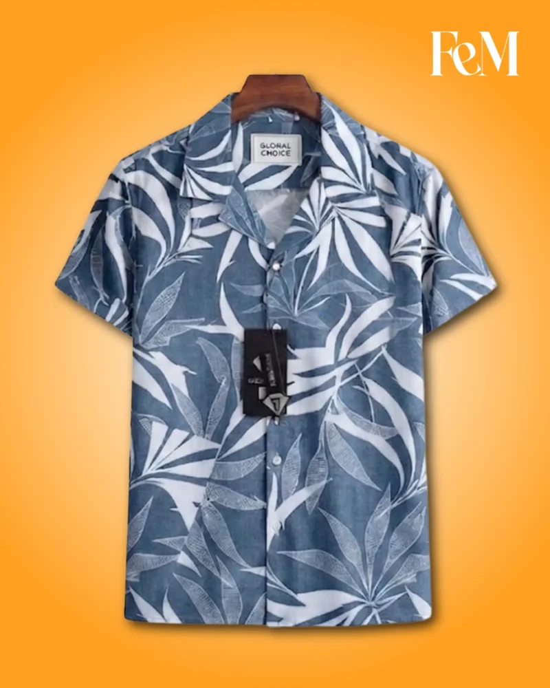 Premium Short Sleeve Cuban Collar Shirt Premium Short Sleeve Cuban Collar Shirt – 100% Cotton Digital Print