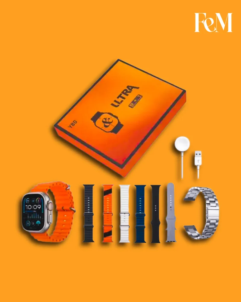 Y80 ULTRA Germany 8+1 Smart Watch Y80 Ultra Smart Watch with 8 Extra Straps